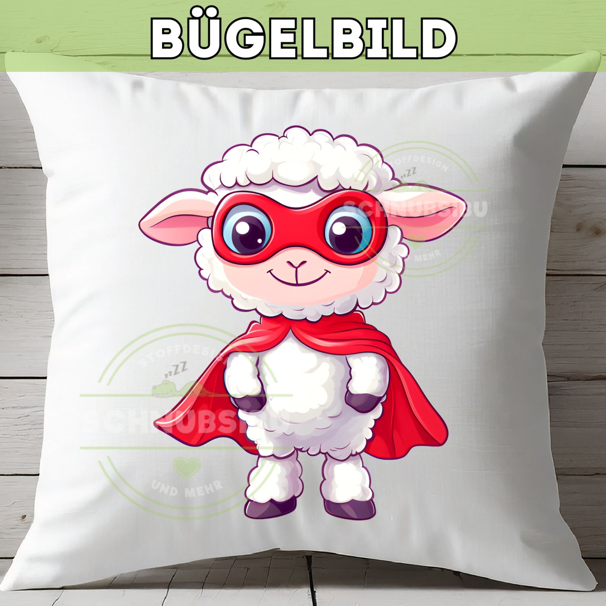 Bügelbild Superhelden Tiere - Schaf